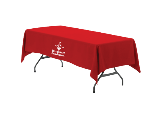 Picture of CTC Jumpstart Red  Custom Tablecloth - EN