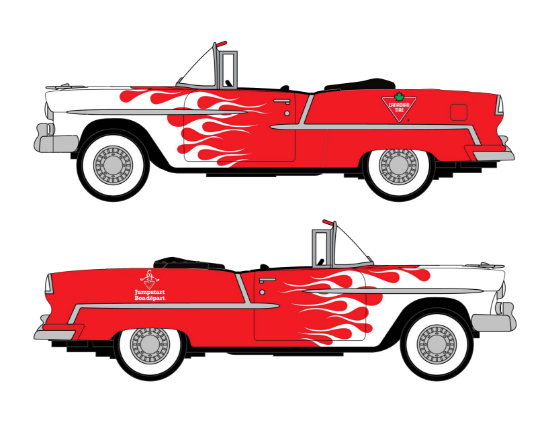 Picture of 1955 Chevy Convertible Red