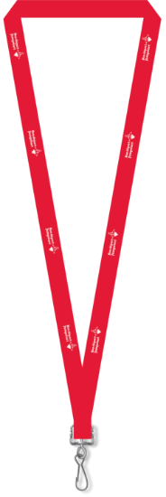 Picture of CTC Bon Depart Red Silkscreen Lanyard w/J hook- FR