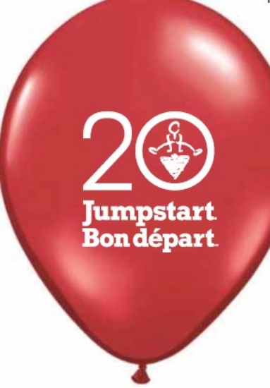Picture of CTC Jumpstart 20 Red Latex Balloon - EN