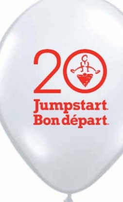Picture of CTC Jumpstart 20 White Latex Balloon - EN