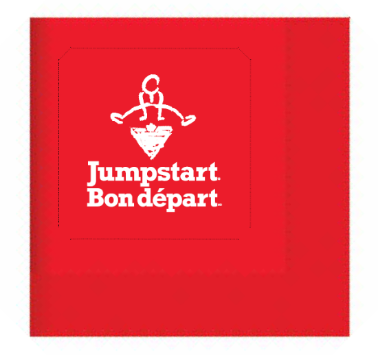 Picture of CTC Jumpstart Red Beverage Napkin - EN