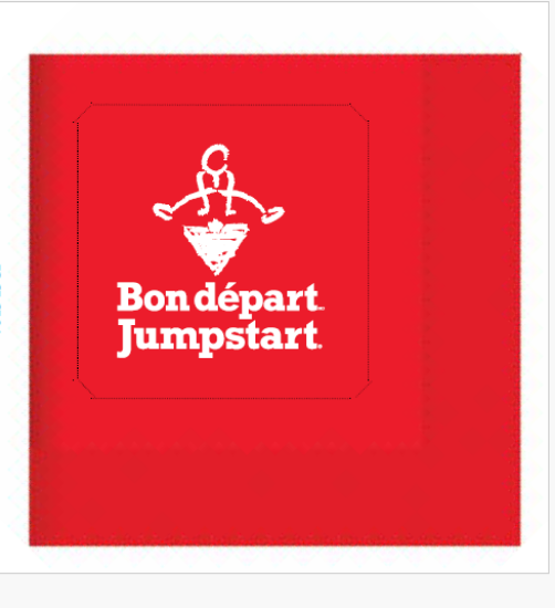 Picture of CTC Jumpstart Red Beverage Napkin - FR